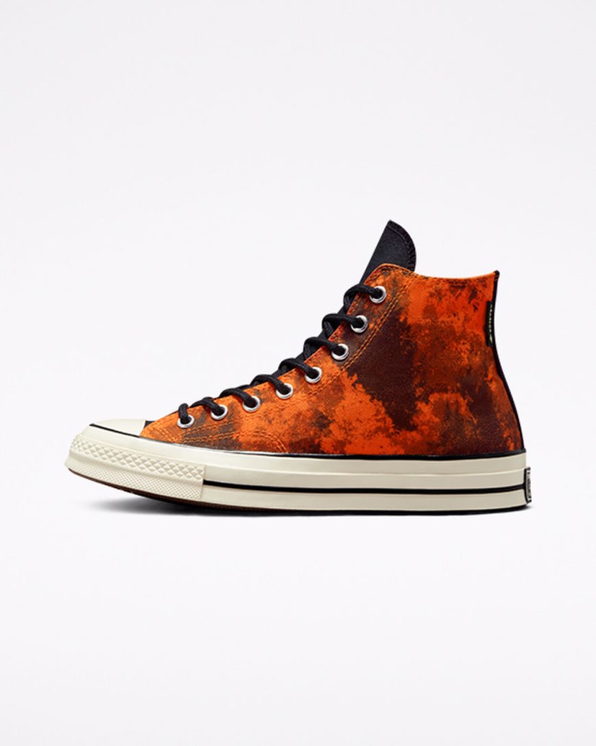 Dámské Boty Vysoké Converse Chuck 70 GORE-TEX® Oranžové Černé | CZ PVSU75